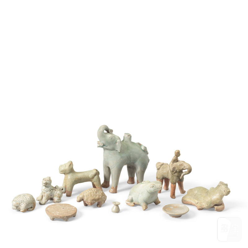 十四/十五世紀 宋加洛陶瓷雜項一組 | A GROUP OF SAWANKHALOK ANIMALS AND FIGURES - 图3